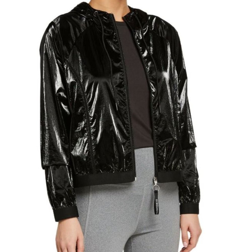 NWT BCBGeneration Black Mesh detail Windbreaker Jacket